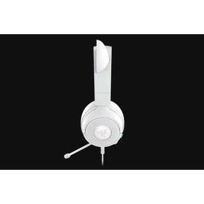 4. Zestaw słuchawkowy Razer Gaming | Kraken Kitty V3 X | Przewodowe | Nauszne | Mikrofon | Biały