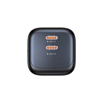 2. UNITEK ŁADOW. SIECIOWA 2X GAN 45W, 2XUSB-C PD 3.0, QC, CZARNA