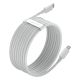 6. Kabel Baseus Simple Wisdom Lightning / USB-C 20W 1.5 m 2 szt. - biały