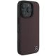 4. Etui Mercedes MB Wood Imitation Leather MagSafe na iPhone 16 Pro - czerwone