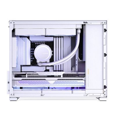 13. Obudowa PC Jonsbo D32 STD Biała Obudowa, Mini Obudowa, mATX, Szkło Hartowane - Białe