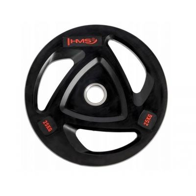 Talerz olimpijski ogumowany 25 kg HMS TOX25