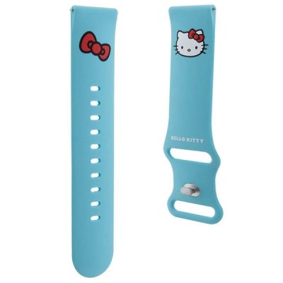 3. Pasek Hello Kitty Silicone Kitty Head uniwersalny 22mm - niebieski