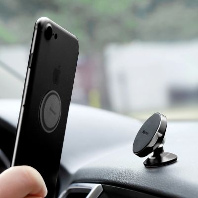 12. Uchwyt Baseus Small Ears Series SUER-B01 magnetyczny samochodowy na deskę rozdzielczą - czarny