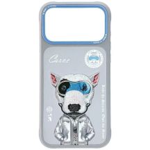 Etui Nimmy Cool&Cute 2.0 nag na iPhone 17 Pro Max - szare