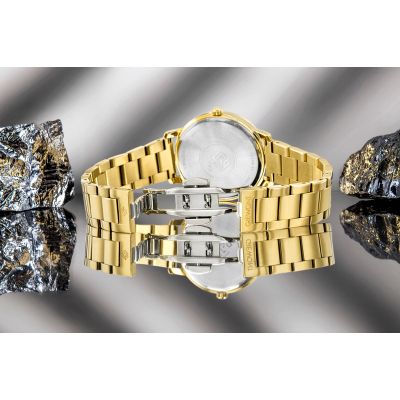 8. Zegarek Damski Giewont Sapphire Złoto Czarny GW2360-B3