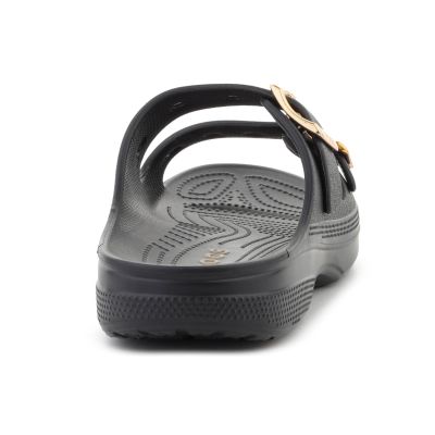 5. CROCS SATURDAY METALLIC BUCKLE SANDAL W BLACK 213316-001