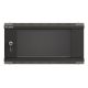 3. Szafa instalacyjna rack wisząca 19" 4U 540x350 czarna drzwi przeszklone LANBERG (flat pack)