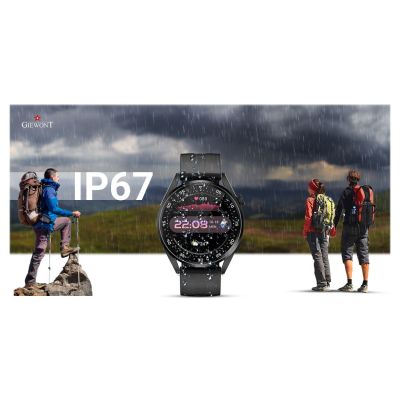 14. Smartwatch GIEWONT Vertex SmartCall GW450-1 Carbon/Carbon Silikon