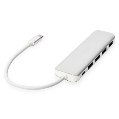 15. Digitus 4-portowy hub USB Type-C™ (USB 3.0) + PD