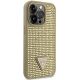 4. Etui Guess Rhinestone Triangle na iPhone 14 Pro - złote