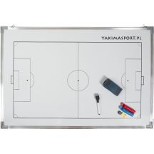 Tablica taktyczna do piłki nożnej 60 x 90 cm Yakima biała
