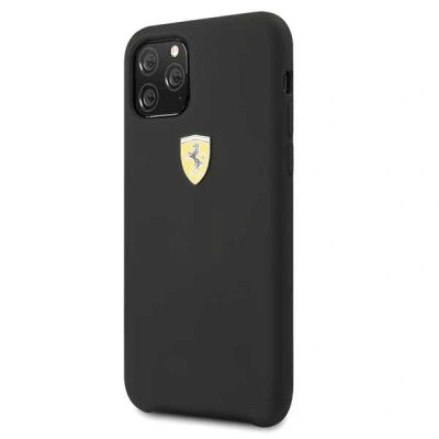 2. Etui Ferrari Silicone na iPhone 11 Pro Max - czarne