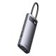 2. Baseus Metal Gleam Series stacja dokująca HUB 7 w 1 USB Typ C - 1 x HDMI / 1 x VGA / 3 x USB 3.2 Gen. 1 / 1 x Power Delivery / 1 x RJ-45 Ethernet szary (WKWG040013)