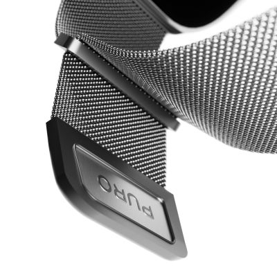 8. Pasek ze stali nierdzewnej Puro Milanese do Apple Watch 42 / 44 / 45 / 49 mm - srebrny