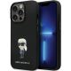 Etui Karl Lagerfeld Silicone Ikonik Metal Pin na iPhone 14 Pro Max - czarne