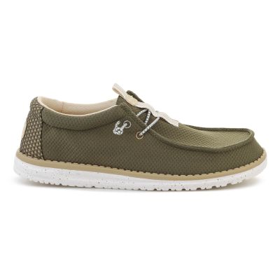 6. HEYDUDE WALLY MESH NEUTRALS WINTER GREEN/MULTI 45301-3CH
