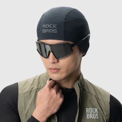 2. Czapeczka rowerowa Rockbros LF25956 dzianinowa bezszwowa - czarna