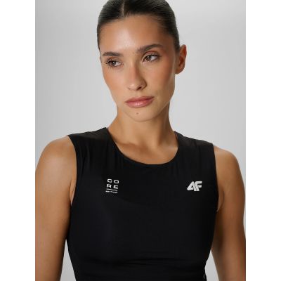3. Crop top treningowy szybkoschnący damski 4F 4FRAW26TFSLF1271-20S