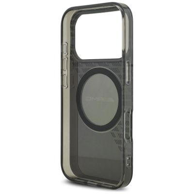 7. Etui AMG Double Layer Transparent Smocked MagSafe do iPhone 17 Pro - czarne