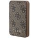 Powerbank Guess 4G Leather Metal Logo 15W 5000mAh - brązowy