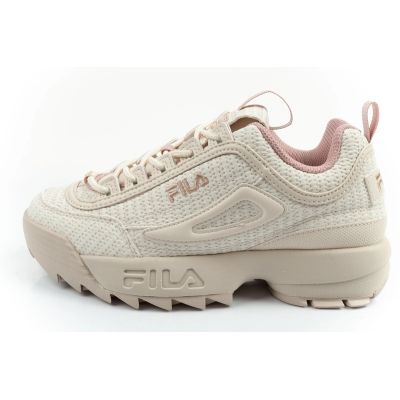 2. Fila Disruptor buty damskie sportowe sneakersy modne beżowe wygodne