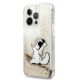 2. Etui Karl Lagerfeld Liquid Glitter Choupette Fun na iPhone 13 / 13 Pro - przezroczysto-złote