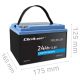 5. Qoltec Akumulator LiFePO4 Litowo-Żelazowo-Fosforanowy | 12.8V | 24Ah | 307.2Wh | BMS