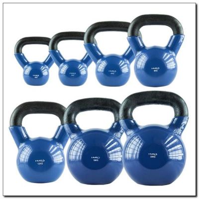 3. Kettlebell żeliwny Blue HMS KNV04