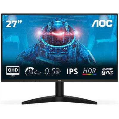 11. AOC B3 Q27B36X monitor komputerowy 68,6 cm (27") 2560 x 1440 px Quad HD LED Czarny