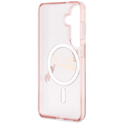 7. Etui Karl Lagerfeld IML KC Script MagSafe na Samsung Galaxy S26 - różowe