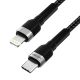 3. Kabel Wozinsky WNBCL1 Lightning / USB-C PD 30W 1 m - czarny