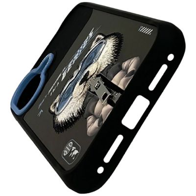 3. Etui Nimmy Cool&Cute 2.0 Wolf na iPhone 17 - czarne