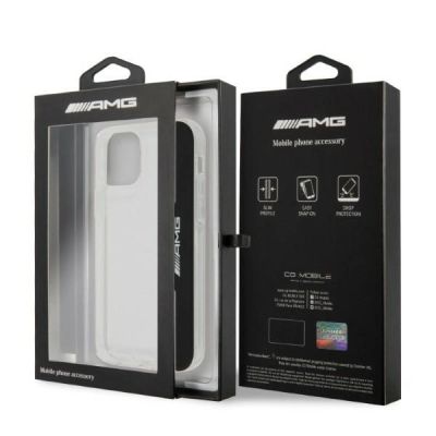 7. Etui AMG Electroplate Vertical na iPhone 12 / iPhone 12 Pro - przezroczyste