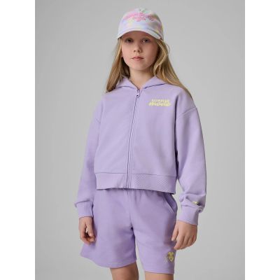 Bluza dresowa loose z kapturem dziewczęca 4F 4FJRSS26TSWSF2936-52S