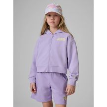 Bluza dresowa loose z kapturem dziewczęca 4F 4FJRSS26TSWSF2936-52S