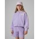 Bluza dresowa loose z kapturem dziewczęca 4F 4FJRSS26TSWSF2936-52S