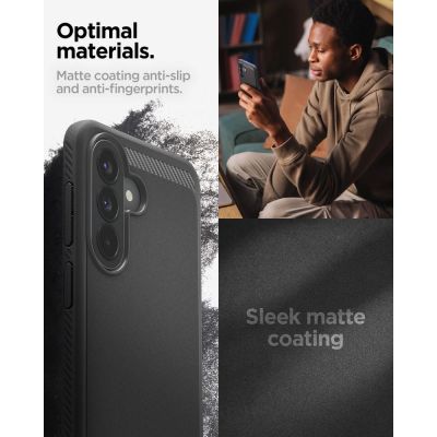 15. Etui Spigen Rugged Armor na Samsung Galaxy A57 5G - czarne