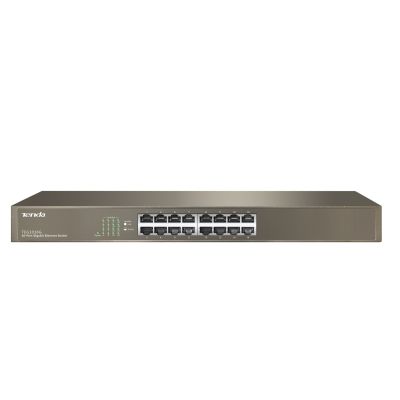 2. Tenda TEG1016G łącza sieciowe Nie zarządzany Gigabit Ethernet (10/100/1000) 1U Niebieski