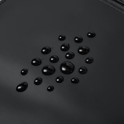 19. Rivacase Eden plecak City backpack Czarny Poliester, Skóra woskowana (Pull Up)