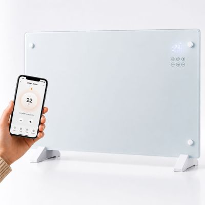 2. Extralink Inteligentny szklany grzejnik o mocy 2000W | Kolor biały