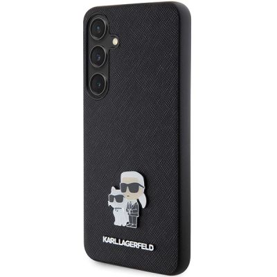 2. Etui Karl Lagerfeld Saffiano Karl&Choupette Metal Pin na Samsung Galaxy S24 - czarne