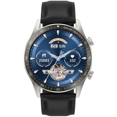 10. Smartwatch Gravity Srebrny 2 Paski GT10-7