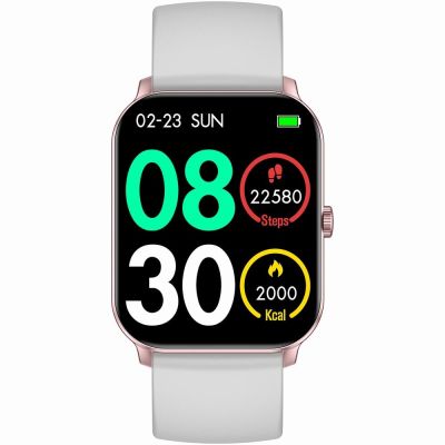 4. Smartwatch Gravity Różowe Złoto Szary GT36-2