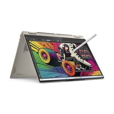 9. Lenovo Yoga 7 16AKP10 Ryzen AI 7 350 16" 2.8K OLED 500nits Glossy 120Hz 16GB LPDDR5x SSD512 Radeon 860M Graphics 70Wh Win11 Seashell