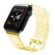 Pasek silikonowy bransoleta bransoletka Strap Light do zegarka Apple Watch 38 / 40 mm - żółty