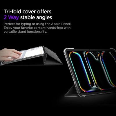 13. Etui Spigen Liquid Air Folio na iPad Pro 11” (2024) iPad Pro 11” (2025) - czarne