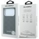 8. Etui Karl Lagerfeld Grained Mono Resin Logo MagSafe na iPhone 17 Pro / 18 Pro - czarne