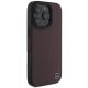 4. Etui Mercedes MB Wood Imitation Leather MagSafe na iPhone 16 Pro Max - czerwone