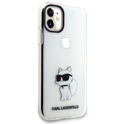 11. Etui Karl Lagerfeld Ikonik Choupette na iPhone 11 / Xr - przezroczyste